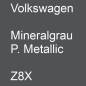 Preview: Volkswagen, Mineralgrau P. Metallic, Z8X.